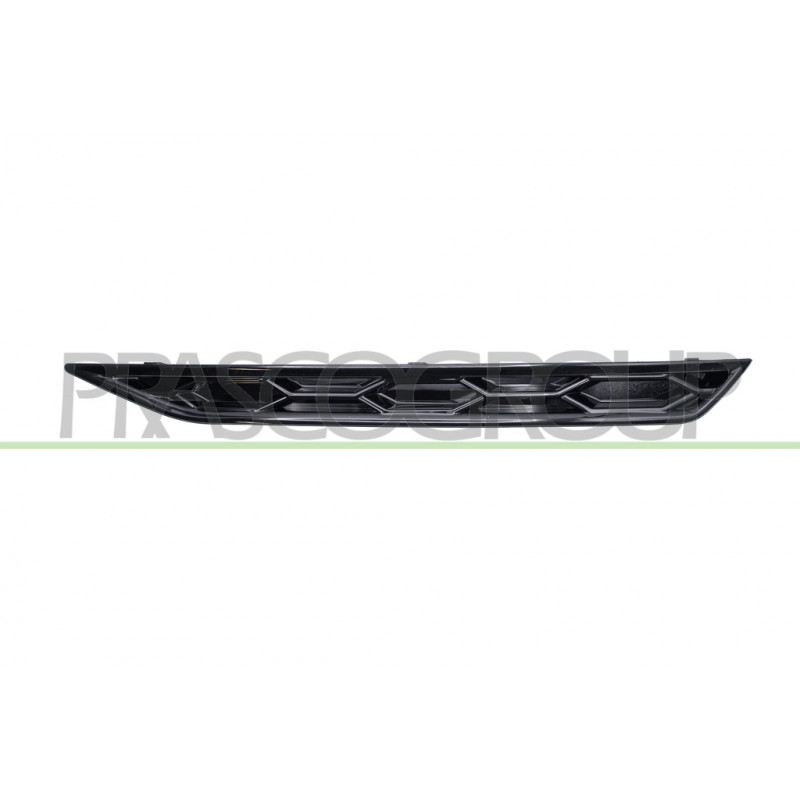 Grille côté chauffeur Inferieure de Pare-Chocs avant Noir-Brillante Grille côté chauffeur Inferieure de Pare-Chocs avant Noir-Brillante