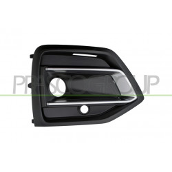 Grille côté passager de Pare-Chocs-Avant-Noire-Structure'-avec Cadre Argent