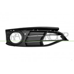Grille Droite Noire De Pare-Chocs-Avec Siege Antibrouillard-Avec Trous Moulure