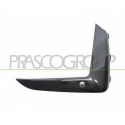 Moulure Droite De Pare-Chocs Avant-Noire Brillant-Avec Trou Radar+Supports