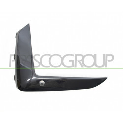 Moulure Gauche De Pare-Chocs Avant-Noire Brillant-Avec Trou Radar+Supports