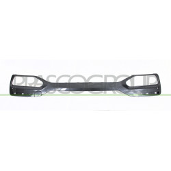 Bandeau Centrale De Pare-Chocs Arriere Gris Fonce' Brillante-Avec Trous Radar+Su