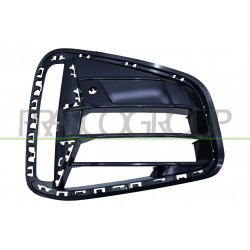 Grille Droite De Pare-Chocs-Avant-Noire-Brillante-Avec Trou Capteur+Supports