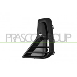 Grille Gauche De Pare-Chocs-Avant-Noire-Brillante-Avec Trou Capteur+Supports