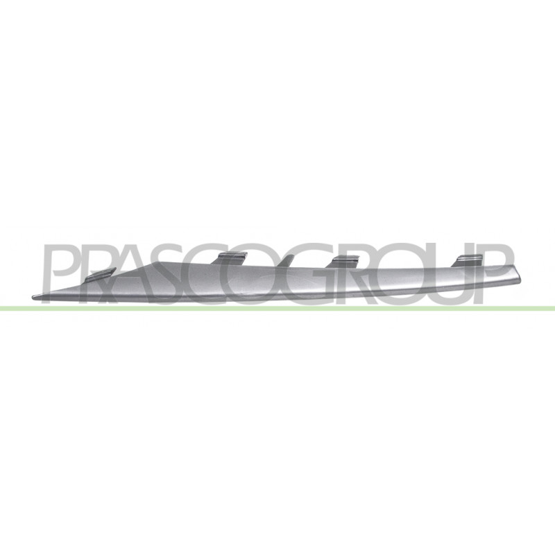 Moulure côté chauffeur de Grille de Pare-Chocs Avant-Argent Moulure côté chauffeur de Grille de Pare-Chocs Avant-Argent
