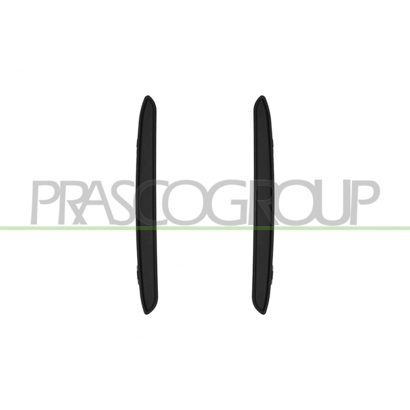 Jeu De Bandeau De Pare-Chocs Arriere-Noir-Structure'-(Droit+Gauche) Jeu De Bandeau De Pare-Chocs Arriere-Noir-Structure'-(Droit+Gauche)
