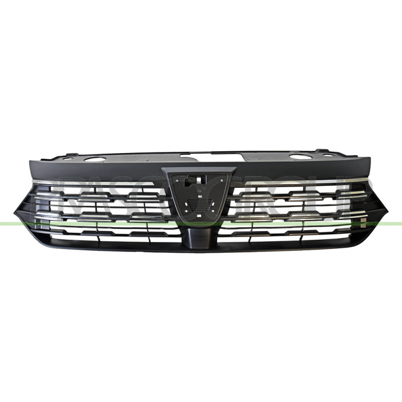 Grille Calandre Noire Structure' avec Moulures Chromees-avec Inserts Chromes Grille Calandre Noire Structure' avec Moulures Chromees-avec Inserts Chromes