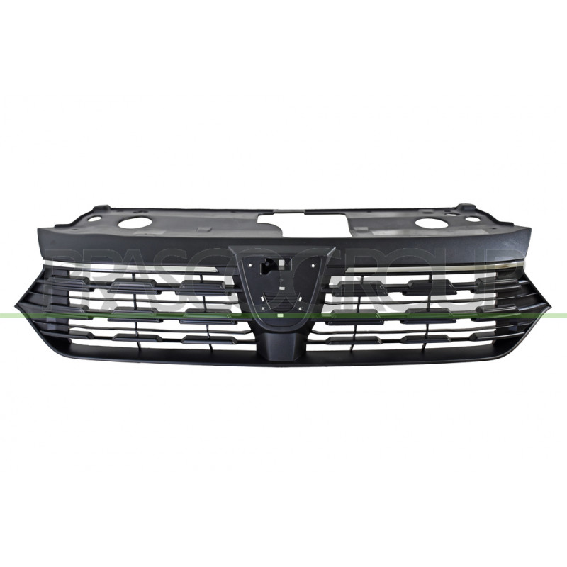 Grille Calandre Noire Structure' avec Moulures Chromees Grille Calandre Noire Structure' avec Moulures Chromees