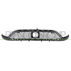 Grille Centrale De Pare-Chocs Avant-Noire Avec Trous Radar+Supports
