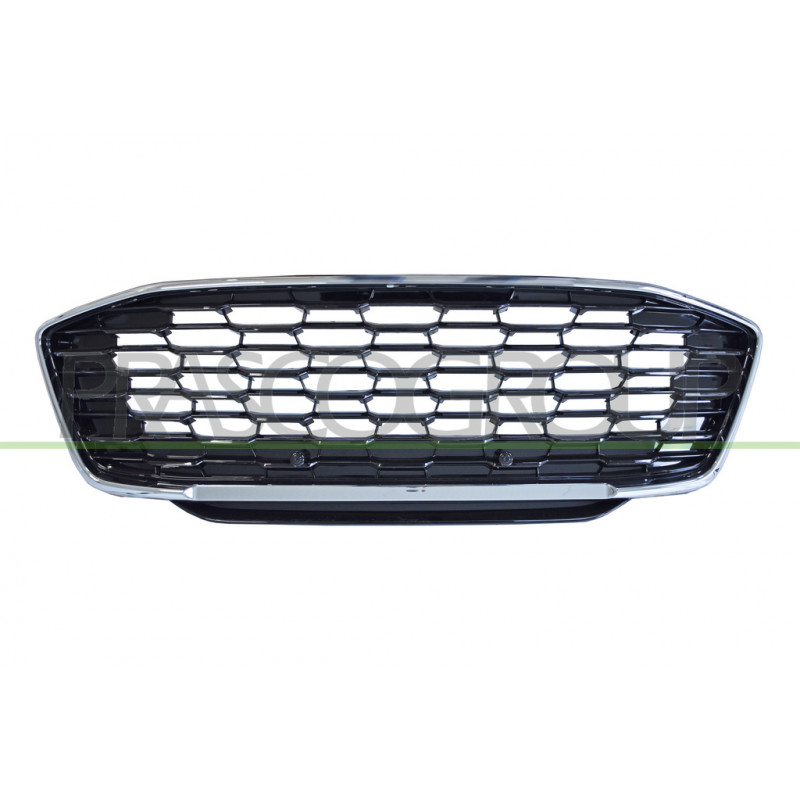 Grille Calandre-Noire Brillant avec Cadre Chrome' Grille Calandre-Noire Brillant avec Cadre Chrome'