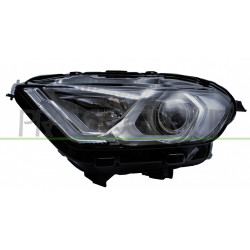 Phare Gauche H1+H18 Electrique Avec Moteur-Avec Feu De Jour-Chrome'-Led