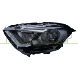 Phare Gauche H1+H18 Electrique Avec Moteur-Avec Feu De Jour-Noir-Led