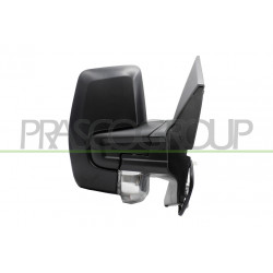 Retroviseur Droit-Electrique-Noir-Chauffant-Rabattable-Avec Feu-Convexe-Chrome'