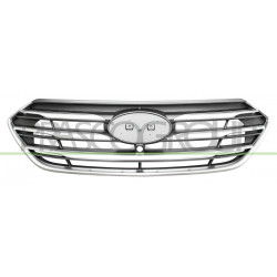 Grille Calandre Noire avec Moulure Chromee'-avec Cadre Chromee'-avec Trou Camera