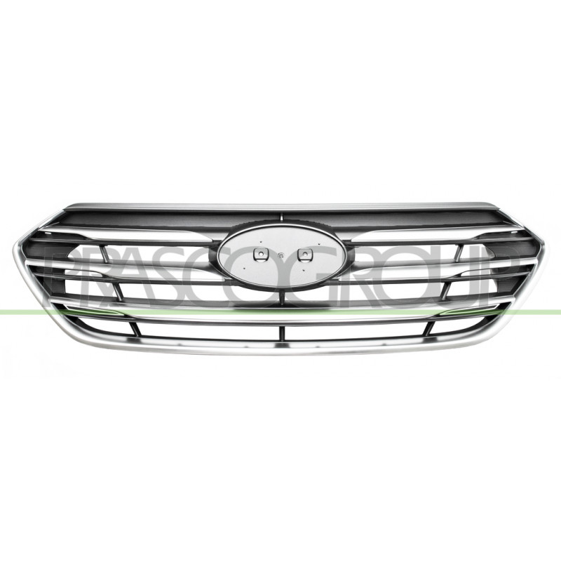 Grille Calandre Noire avec Moulures et Cadre Chrome' Grille Calandre Noire avec Moulures et Cadre Chrome'