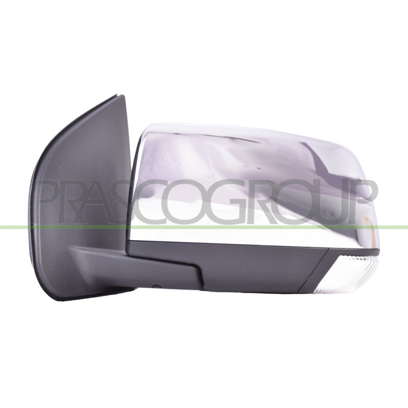 Retroviseur Gauche Electrique-Noir-Avec Feu-Convexe/Chrome'-Avec Coquille Chrome Retroviseur Gauche Electrique-Noir-Avec Feu-Convexe/Chrome'-Avec Coquille Chrome