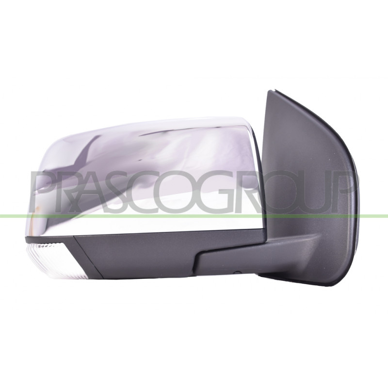 Retroviseur Droit Electrique-Noir-Avec Feu-Convexe/Chrome'-Avec Coquille Chromee Retroviseur Droit Electrique-Noir-Avec Feu-Convexe/Chrome'-Avec Coquille Chromee