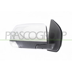 Retroviseur Droit Electrique-Noir-Rabattable-Avec Feu-Convexe/Chrome'-Avec Coqui