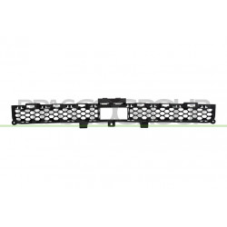Grille de Pare-Chocs-Avant-Centrale-Superieure-Noire-avec Trou Cache Crochet de