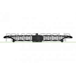 Grille de Pare-Chocs-Avant-Centrale-Superieure-Noire-avec Cache Crochet de Remor