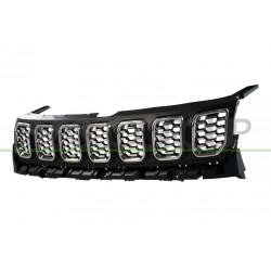 Grille Calandre Noire avec Moulure Chromee'