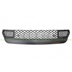 Grille Centrale De Pare-Chocs-Avant-Inferieure-Noire-Avec Trous Capteurs+Support