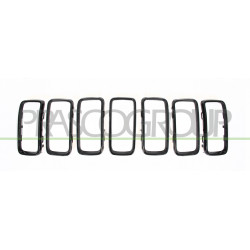 Jeu de Moulures de Calandre-Noire-Brillante Mod. Altitude (7 Pieces)