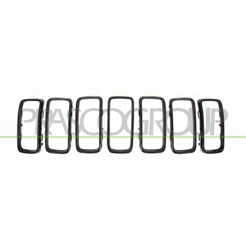 Jeu de Moulures de Calandre-Noire-Brillante Mod. Altitude (7 Pieces) Jeu de Moulures de Calandre-Noire-Brillante Mod. Altitude (7 Pieces)