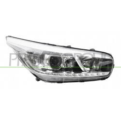 Phare Droit H7+H7+H7 Electrique Avec Moteur-Avec Feu De Jour-Led-Noir