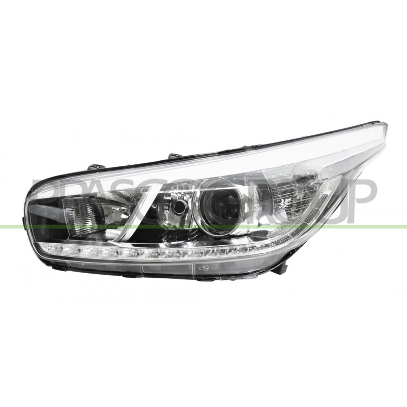 Phare Gauche H7+H7+H7 Electrique Avec Moteur-Avec Feu De Jour-Led-Noir Phare Gauche H7+H7+H7 Electrique Avec Moteur-Avec Feu De Jour-Led-Noir