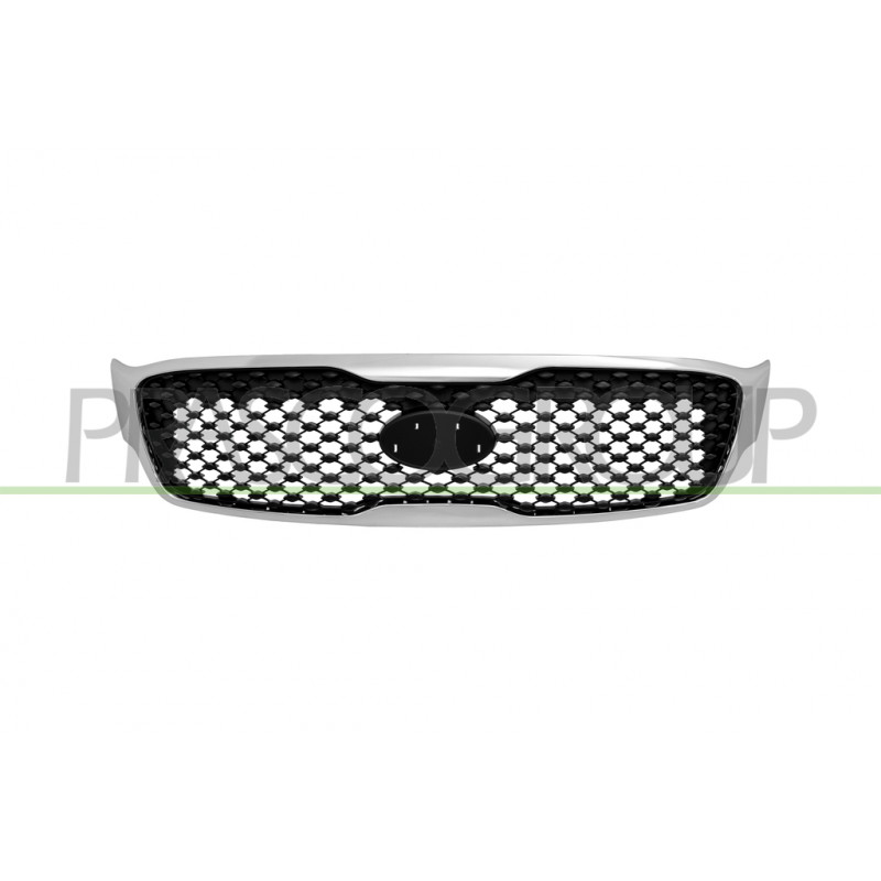 Grille Calandre-Noire Avec Cadre Chromé Grille Calandre-Noire Avec Cadre Chromé