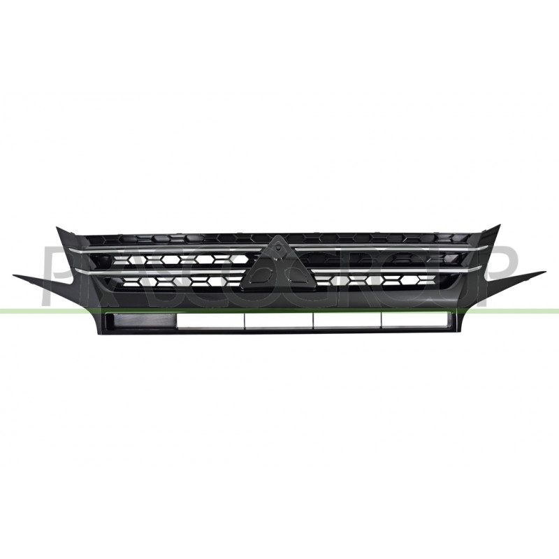 Grille de Calandre-Noire-avec Moulure Chromee Grille de Calandre-Noire-avec Moulure Chromee