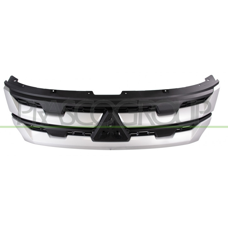 Grille Calandre Noire avec Moulure Grise/Argent Grille Calandre Noire avec Moulure Grise/Argent