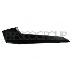 Moulure côté chauffeur de Pare-Chocs Avant-Inferieure-Noire-Surface Lisse-Prete
