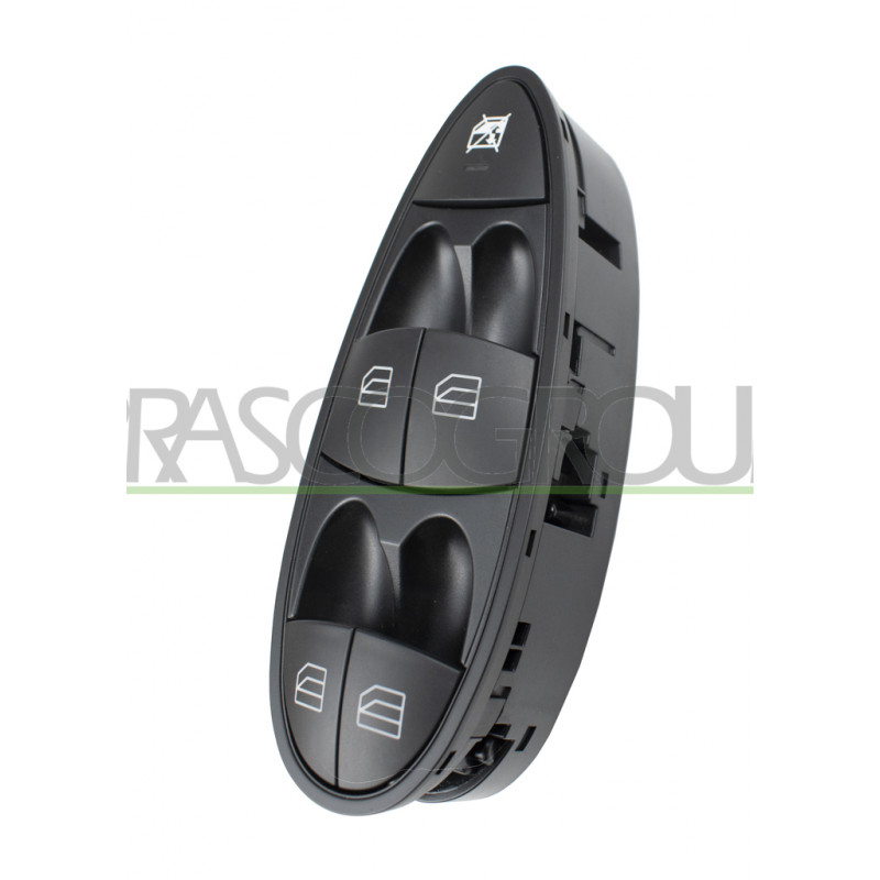 PANNEAU A BOUTON-POUSSOIR NOIR-AVEC BORD NOIR-4 INTERRUPTEURS-LEVE VITRE-PORTE A PANNEAU A BOUTON-POUSSOIR NOIR-AVEC BORD NOIR-4 INTERRUPTEURS-LEVE VITRE-PORTE A