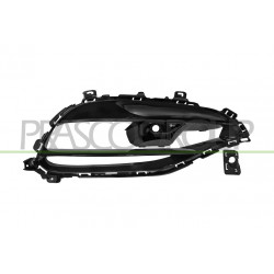 Grille Droite De Pare-Chocs-Avant-Noire-Brillante-Avec Trou Capteur+Supports
