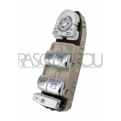 PANNEAU A BOUTON-POUSSOIR BEIGE-4 INTERRUPTEURS-LEVE VITRE-PORTE AVANT GAUCHE-SA