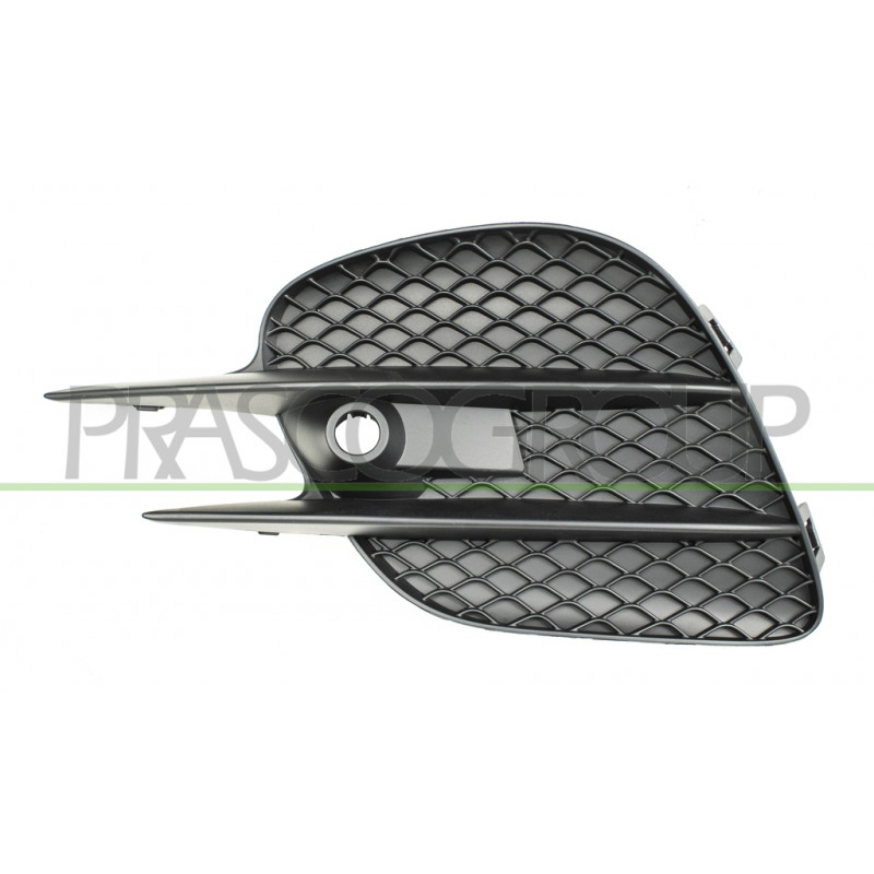 Grille Gauche Noire De Pare-Chocs-Avec Trous Radar+Support Mod. Amg Grille Gauche Noire De Pare-Chocs-Avec Trous Radar+Support Mod. Amg