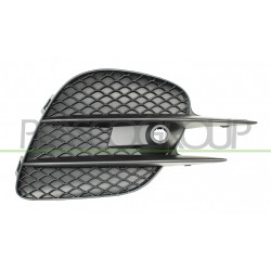 Grille Droite Noire De Pare-Chocs-Avec Trous Radar+Supports Mod. Amg
