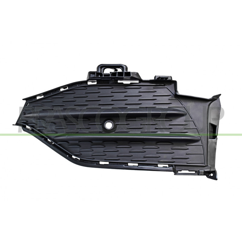 Grille Gauche De Pare-Chocs-Avant-Noire-Avec Trous Radar+Support Grille Gauche De Pare-Chocs-Avant-Noire-Avec Trous Radar+Support