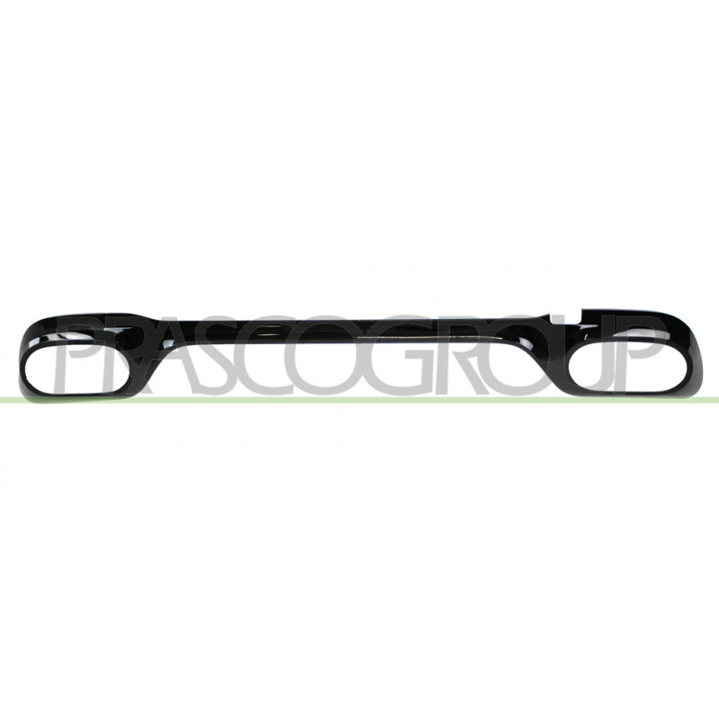 Bandeau Centrale de Pare-Chocs arrière Noir Brillant Mod. Amg Bandeau Centrale de Pare-Chocs arrière Noir Brillant Mod. Amg