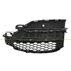 Grille côté passager Noire de Pare-Chocs avec Trous Profil Chrome'