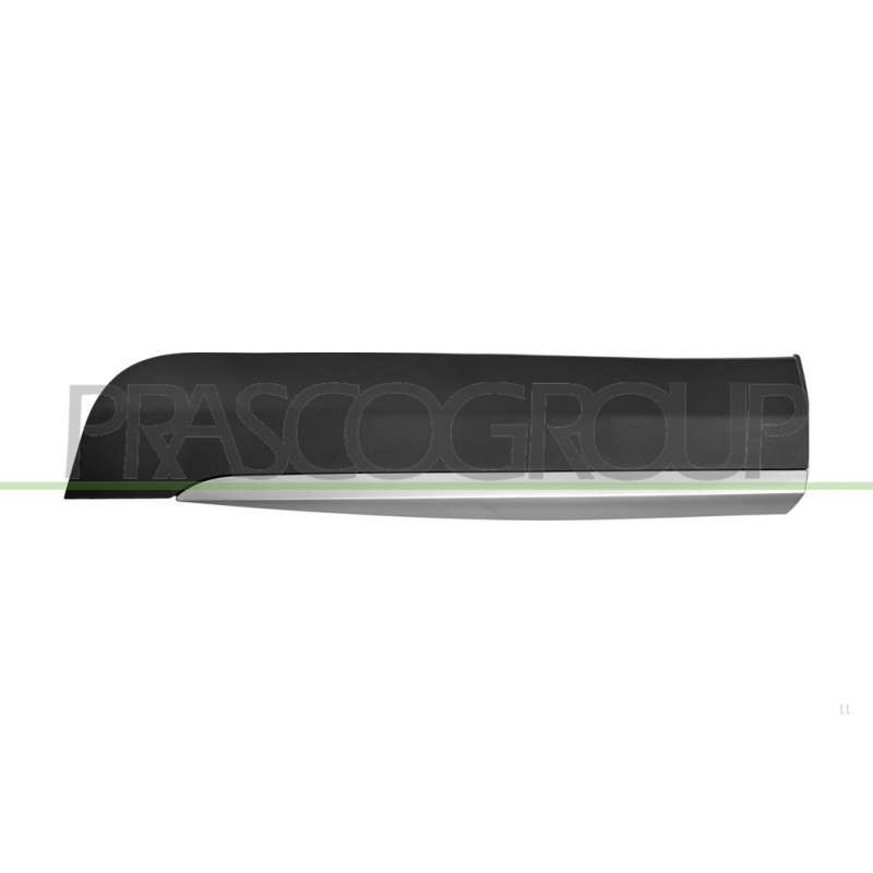 Moulure De Porte Arriere Gauche-Noire-Structuree-Avec Profil Chromé-Avec Biadhes Moulure De Porte Arriere Gauche-Noire-Structuree-Avec Profil Chromé-Avec Biadhes
