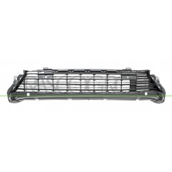 Grille Centrale De Pare-Chocs Avant-Noire Avec Trous Radar+Supports