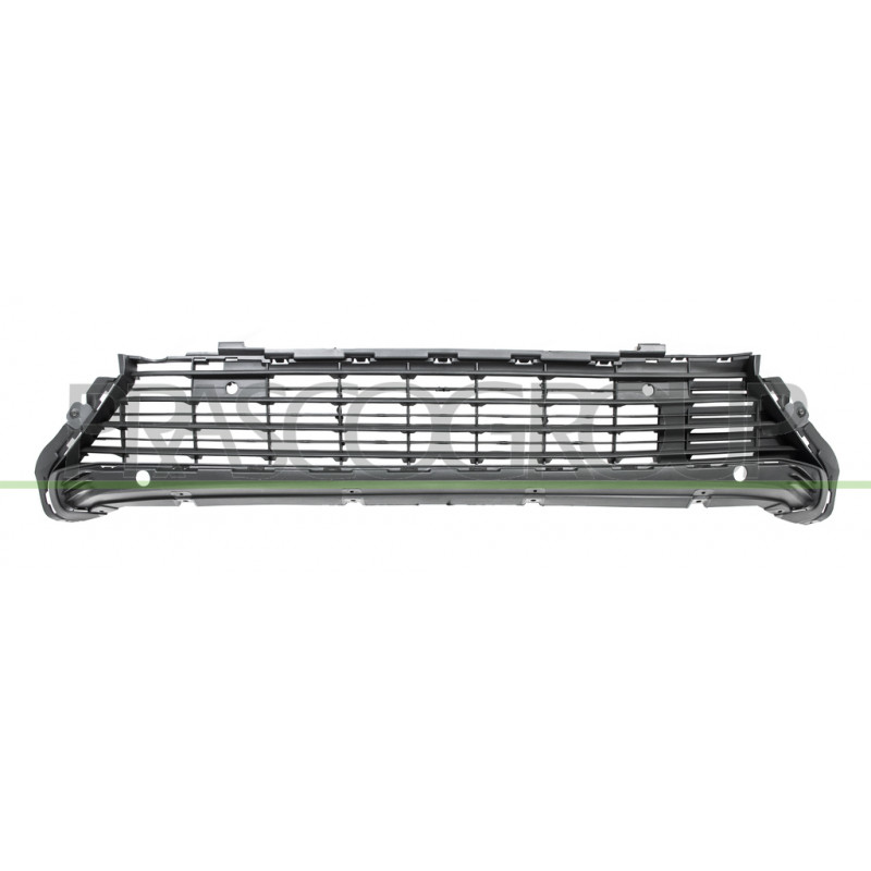 Grille Centrale De Pare-Chocs Avant-Noire Avec Trous Radar+Supports