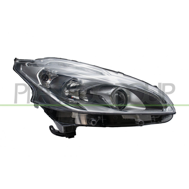 Phare côté passager H7/H7Electrique Sans Moteur-Fond Noir-Led Phare côté passager H7/H7Electrique Sans Moteur-Fond Noir-Led