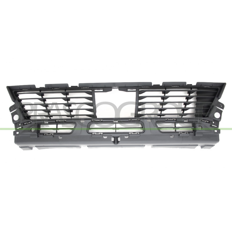 Grille De Pare-Chocs Avant-Centrale-Noire-Avec Trous Radar+Supports Mod. 18 Grille De Pare-Chocs Avant-Centrale-Noire-Avec Trous Radar+Supports Mod. 18