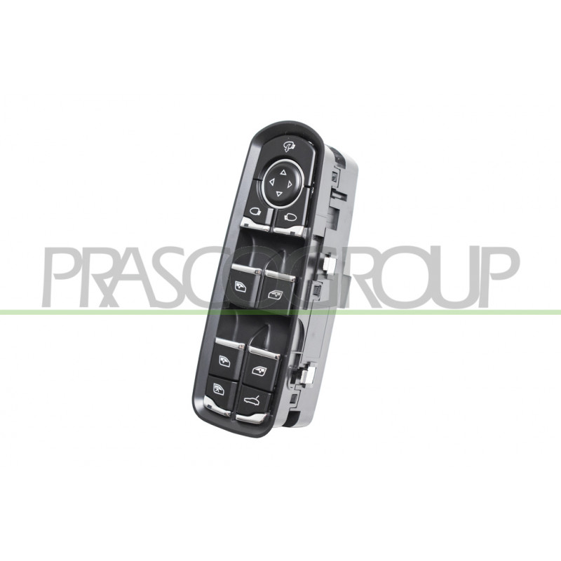 PANNEAU A BOUTON-POUSSOIR NOIR/BORD CHROME'-4 INTERRUPTEURS-LEVE VITRE-PORTE AVA PANNEAU A BOUTON-POUSSOIR NOIR/BORD CHROME'-4 INTERRUPTEURS-LEVE VITRE-PORTE AVA