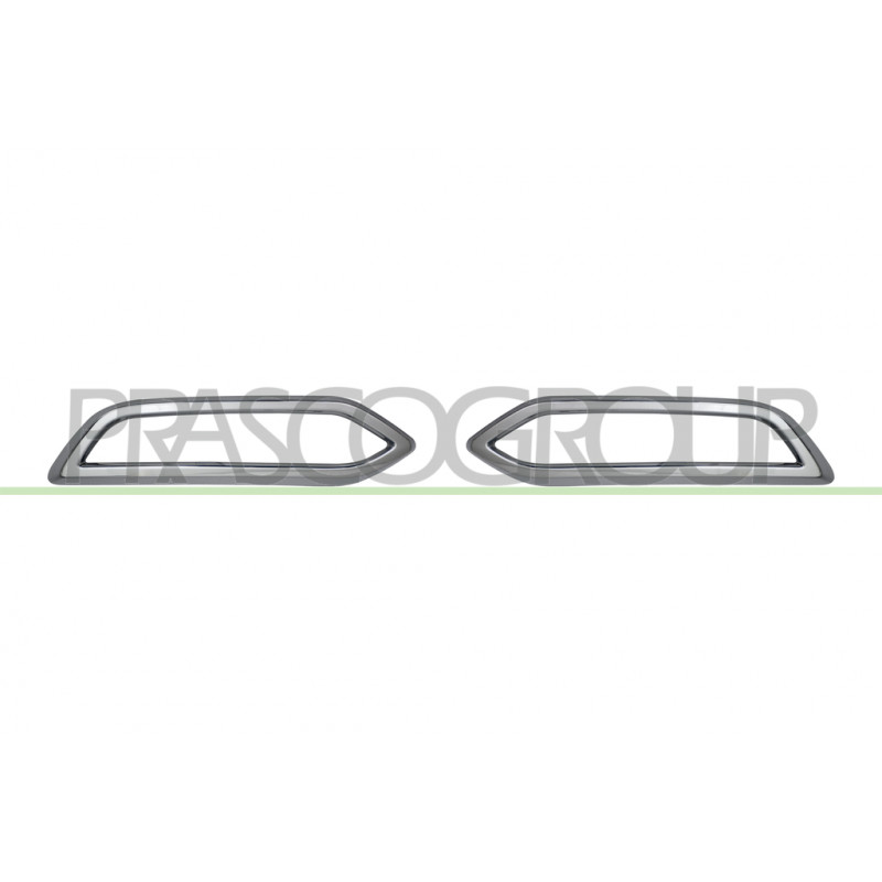 Jeu de Bandeau Chrome' de Spoiler de Pare-Chocs arrière Mod. 4 Portes (côté pass Jeu de Bandeau Chrome' de Spoiler de Pare-Chocs arrière Mod. 4 Portes (côté pass