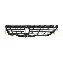 Grille Centrale De Pare-Chocs-Avant-Noire-Structure'-Avec Trous Radar+Support